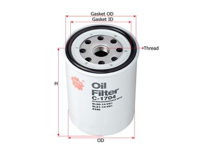 Фильтр масляный SAKURA C1704