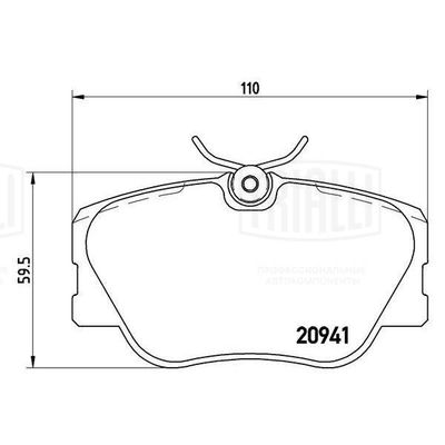Колодки тормозные дисковые передние TRIALLI PF4267