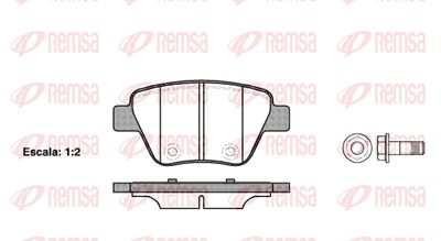 Колодки тормозные дисковые REMSA 142000