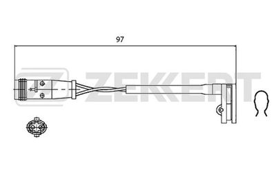 Датчик износа тормозных колодок Zekkert BS8018