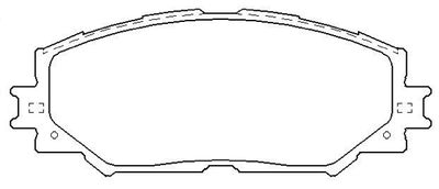 Колодки тормозные дисковые передние AKYOTO AKD12610