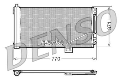 Радиатор кондиционера DENSO DCN17014