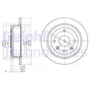 Диск тормозной DELPHI BG4091