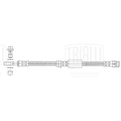 Шланг тормозной передний TRIALLI BF4805