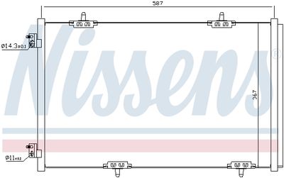 Радиатор кондиционера NISSENS 940333
