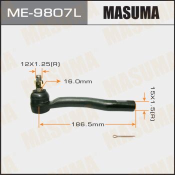 Наконечник рулевой левый Masuma ME9807L