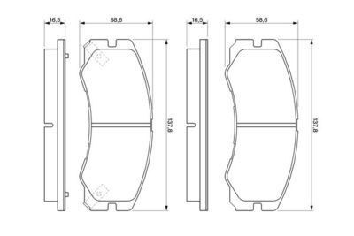 Колодки тормозные дисковые передние BOSCH 0986424366