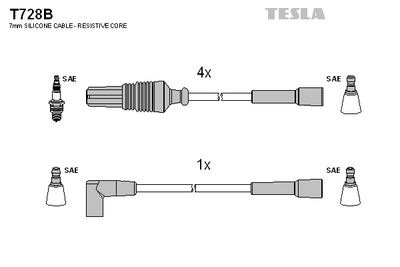 Провода зажигания TESLA T728B