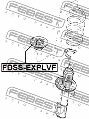 Опора амортизатора переднего FEBEST FDSSEXPLVF