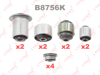 Комплект сайлентблоков LYNXauto B8756K
