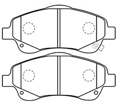 Колодки тормозные дисковые передние AKYOTO AKD1233