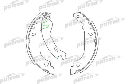 Колодки тормозные барабанные PATRON PSP263