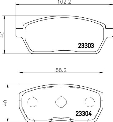 Колодки тормозные дисковые передние Nisshinbo NP9001