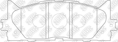 Колодки тормозные передние NIBK PN1521