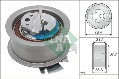 Ролик ремня ГРМ INA 531056530