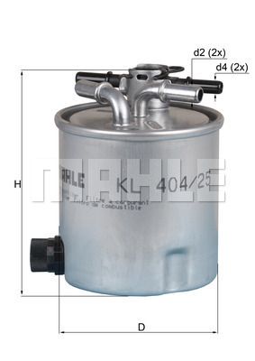 Фильтр топливный MAHLE KL40425