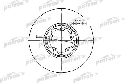 Диск тормозной передний PATRON PBD4216