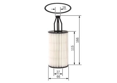 Вставка фильтра масляного BOSCH F026407199