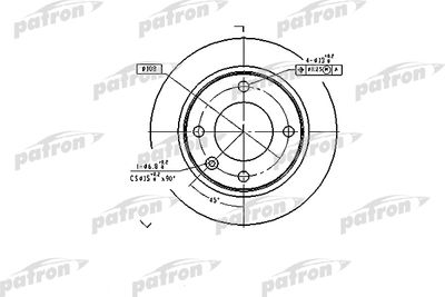 Диск тормозной задний PATRON PBD1122