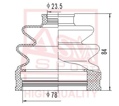 Пыльник ШРУС комплект без смазки ASVA ASBTHY89