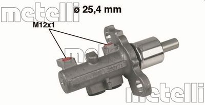 Цилиндр тормозной главный METELLI 050402