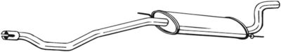 Глушитель задняя часть BOSAL 283921