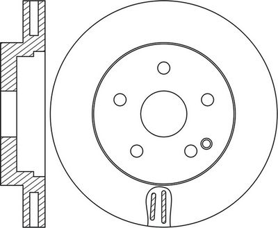 Диск тормозной передний MERCEDES-BENZ A204421000007