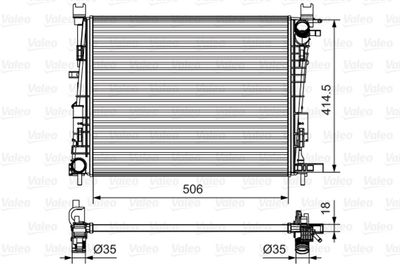 Радиатор VALEO 735634