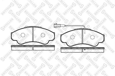 Колодки тормозные дисковые передние STELLOX 971001SX