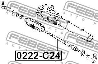 Тяга рулевая FEBEST 0222C24