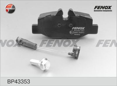 Колодки тормозные задние FENOX BP43353