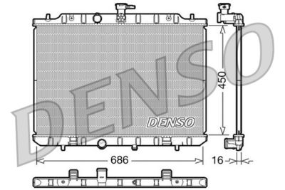 Радиатор DENSO DRM46009