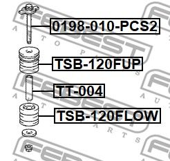 Болт FEBEST 0198010PCS2