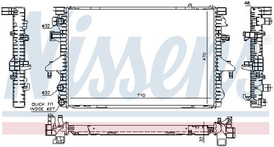 Радиатор системы охлаждения NISSENS 65282A