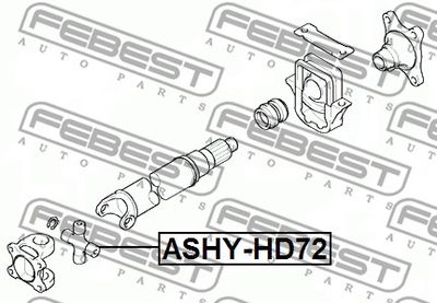 Крестовина карданного вала FEBEST ASHYHD72
