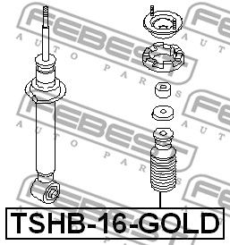 Пыльник амортизатора с отбойником FEBEST TSHB16GOLD