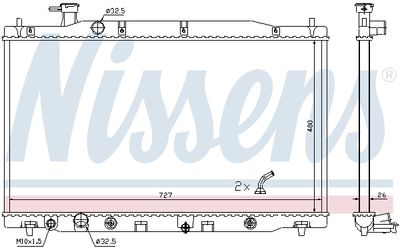 Радиатор охлаждения NISSENS 681372