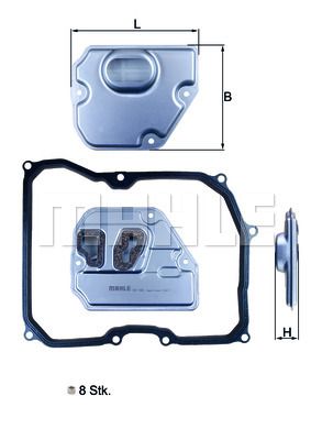 Фильтр АКПП MAHLE HX169KIT
