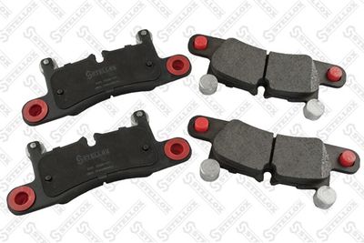 Колодки дисковые задние с антискрипными пластинами STELLOX 000332BSX