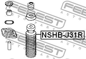 Пыльник амортизатора заднего FEBEST NSHBJ31R