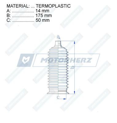Пыльник рулевой рейки MotorHerz RDZ0527MG