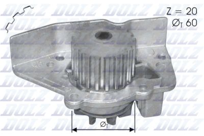 Насос водяной DOLZ N406