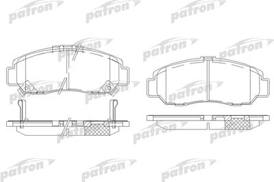 Колодки тормозные дисковые передние PATRON PBP1669