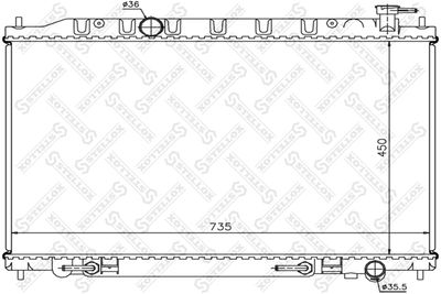 Радиатор STELLOX 1025399SX
