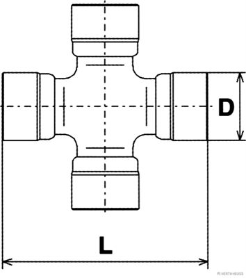 Крестовина карданного вала QUATTRO FRENI QF13C00039