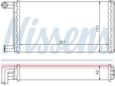 Радиатор отопителя NISSENS 72004