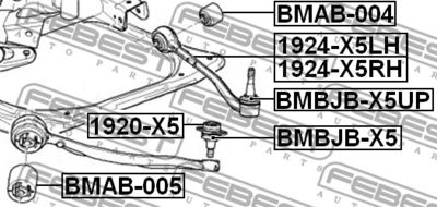 Рычаг подвески передний нижний левый FIXAR FQ0350L