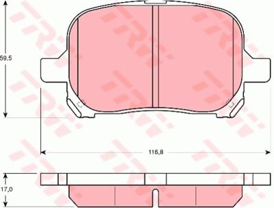 Колодки тормозные передние TRW GDB3152