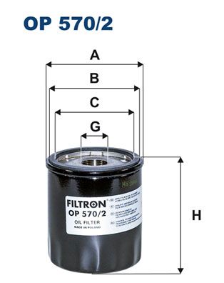 Фильтр масляный FILTRON OP5702