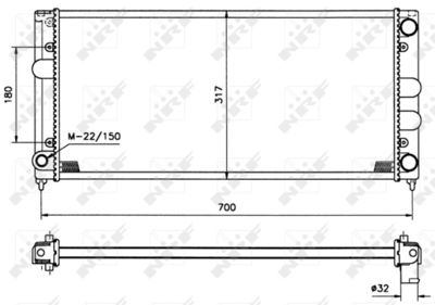 Радиатор системы охлаждения NRF 509506